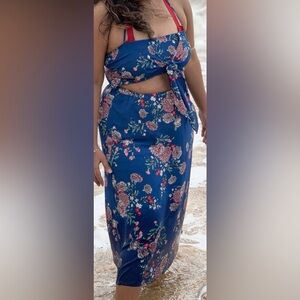 Dress floral print - size M